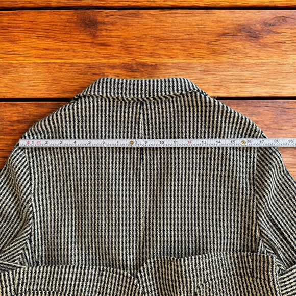 Men's Fradi Postage Black White Stretch Cardigan Blazer - 52 42 - Made in Italy - Picture 6 of 12